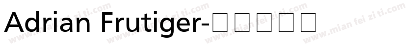 Adrian Frutiger字体转换